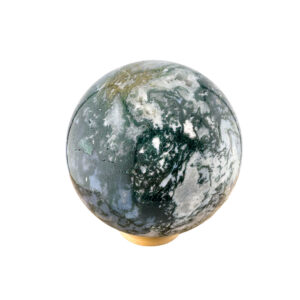 Moosachat Kugel Heilstein Dekoration Spiritualität