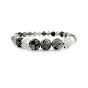 Turmalinquarz Armband – Natürliches Edelsteinarmband aus Turmalinquarz-Perlen